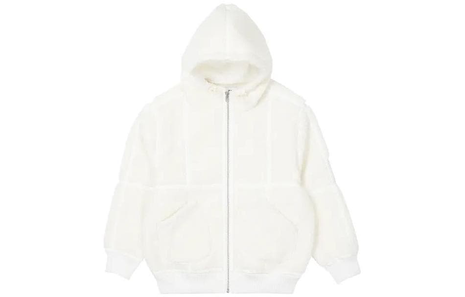 Куртка PALACE FW22 Sherpa Hooded Jacket Off White - изображение 1