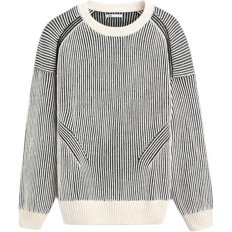 ZARA Белый Мужской Трикотаж - изображение 1