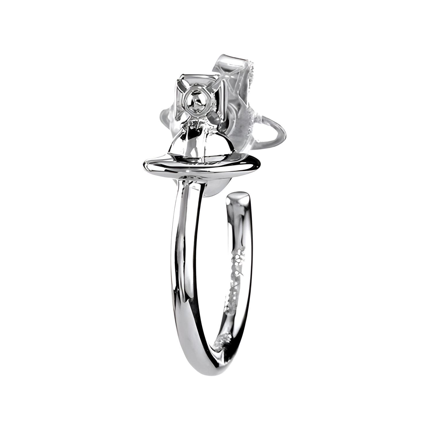 Серьги Vivienne Westwood Латунь Серьги-кольца Унисекс Парный Серебристый - изображение 2
