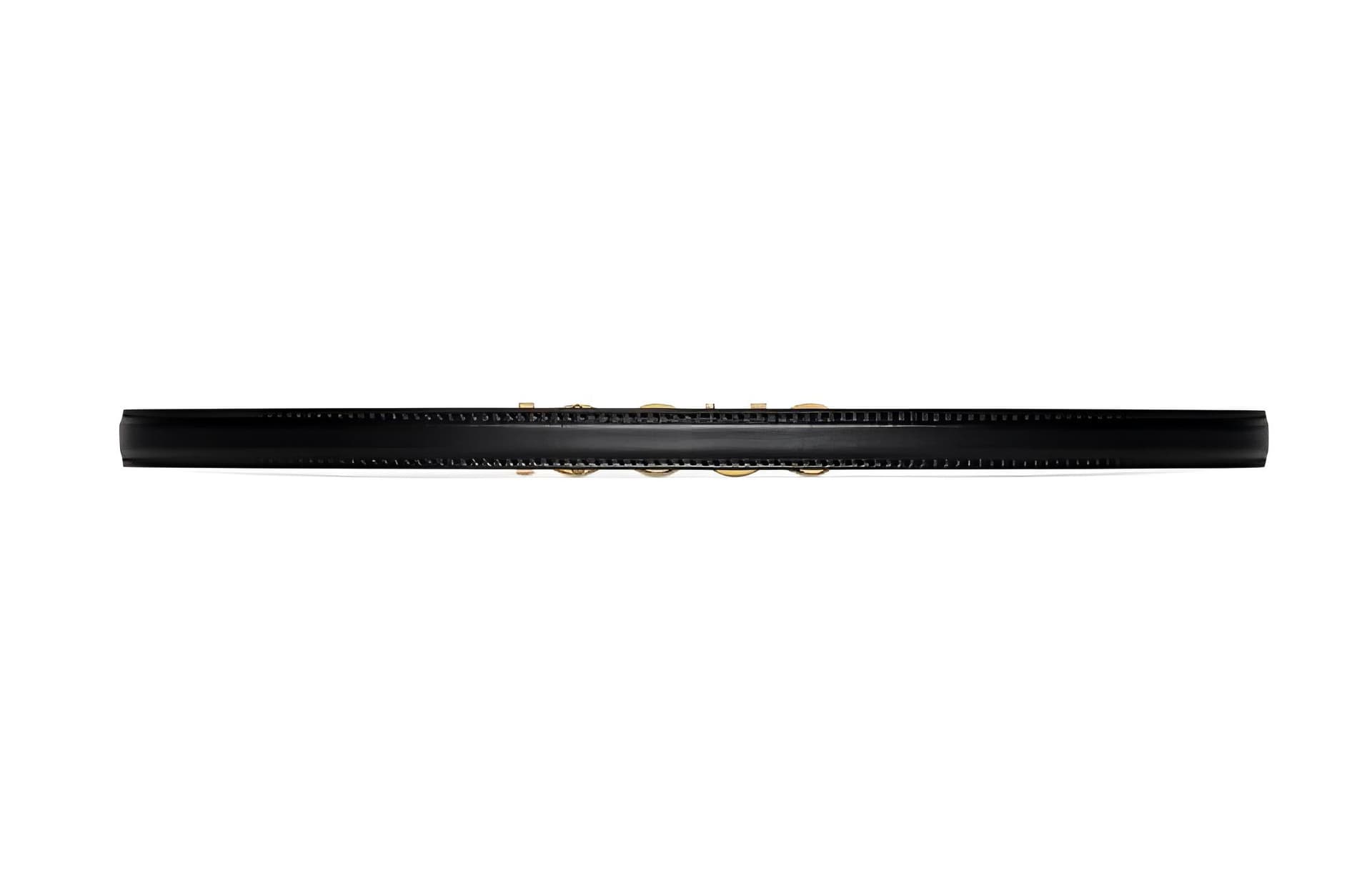Ремень Gucci Logo Leather Belt Black - изображение 3