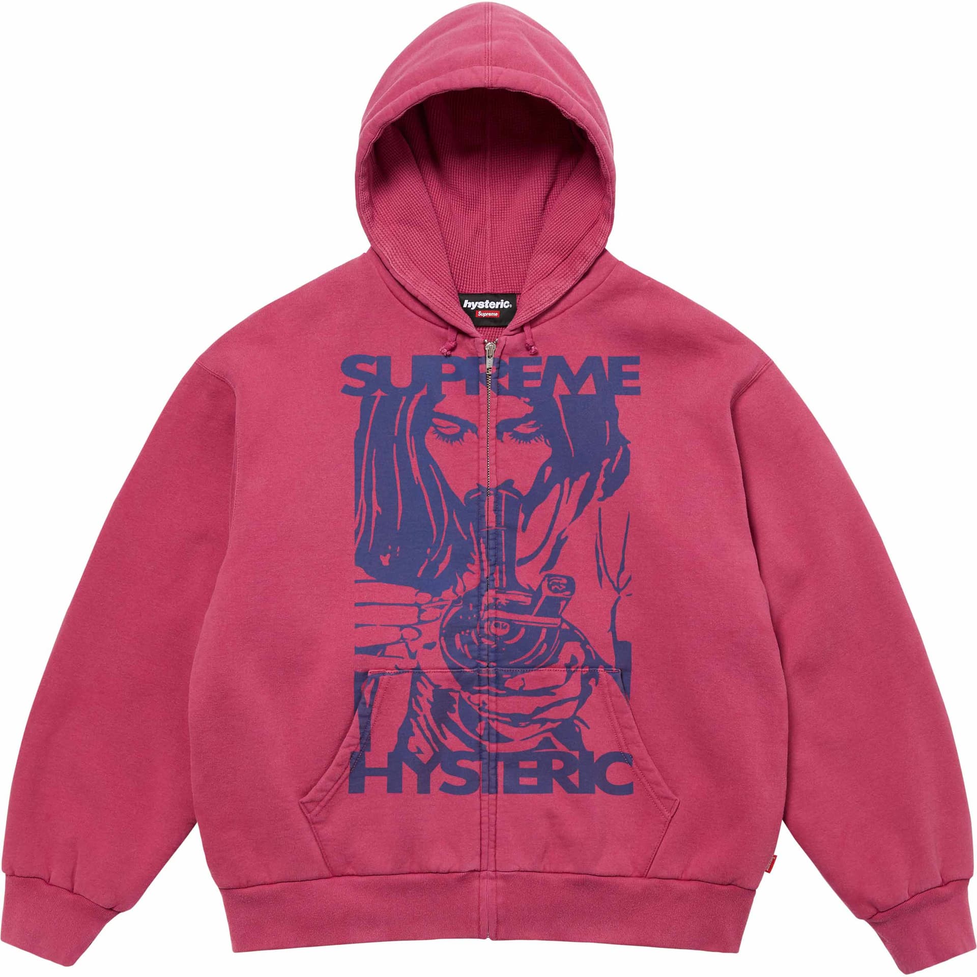 Кофта Supreme HYSTERIC GLAMOUR FW24 WEEK13 Теплый утепленный свитшот с капюшоном на молнии - изображение 1