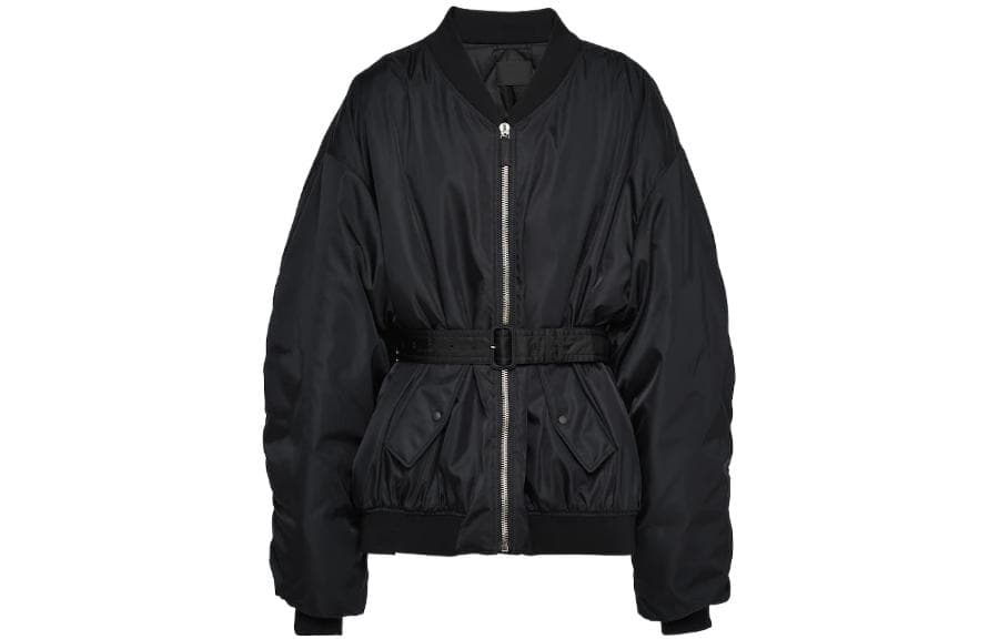 Куртка Prada FW22 Belted Jacket Black - изображение 1
