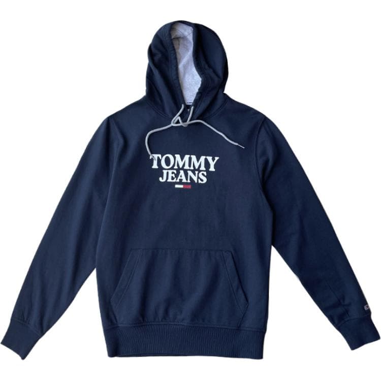 Худи Tommy Hilfiger С принтом букв Модный С капюшоном Толстовка С флисовой подкладкой Мужской - изображение 1