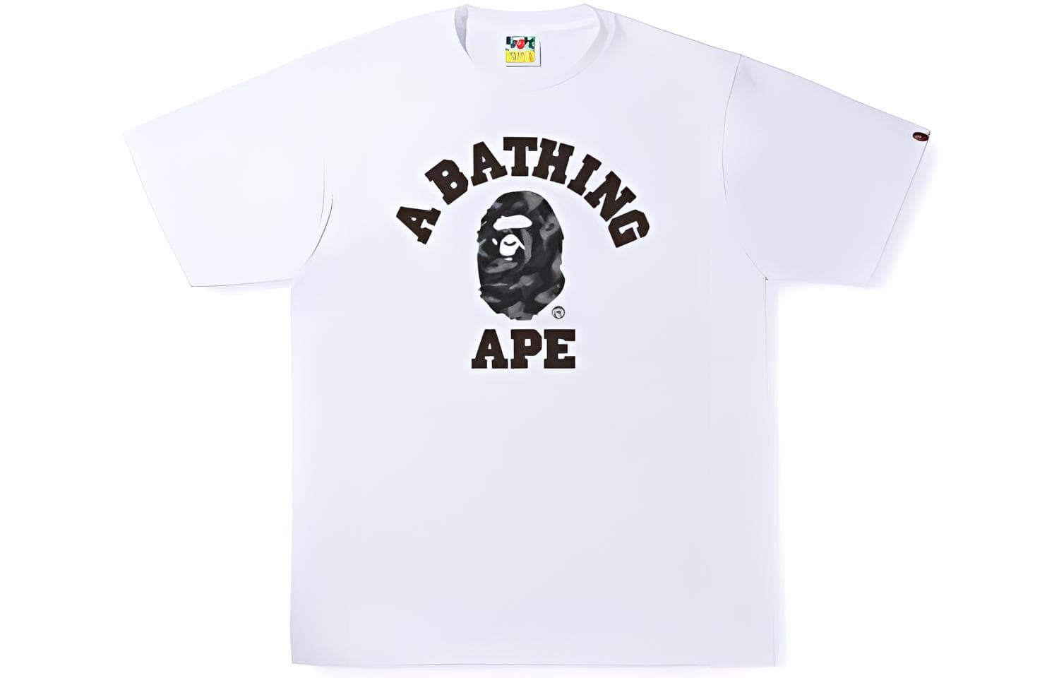 Футболка BAPE Stroke Camo College Tee LogoT - изображение 1