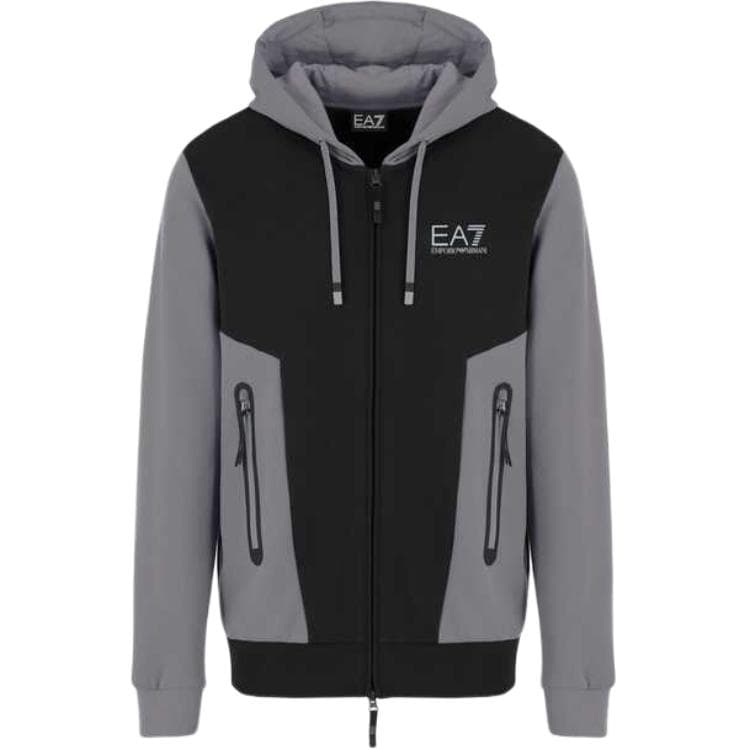 Худи EMPORIO ARMANI EA7 FW24 Толстовка Мужское Черное - изображение 1