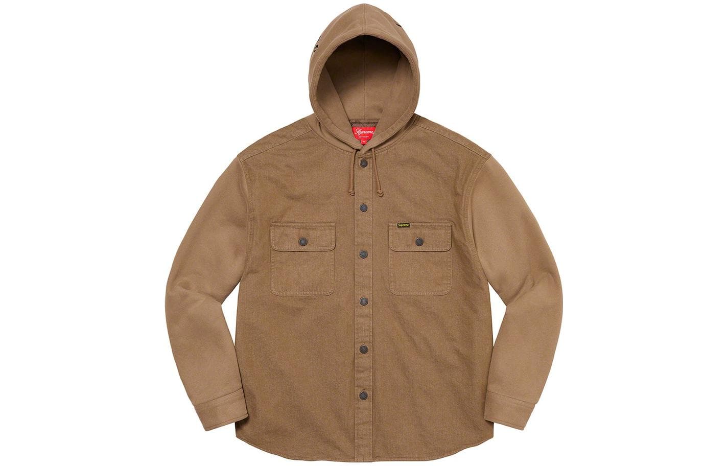 Куртка Supreme FW22 Fleece Hooded Denim Shirt - изображение 1