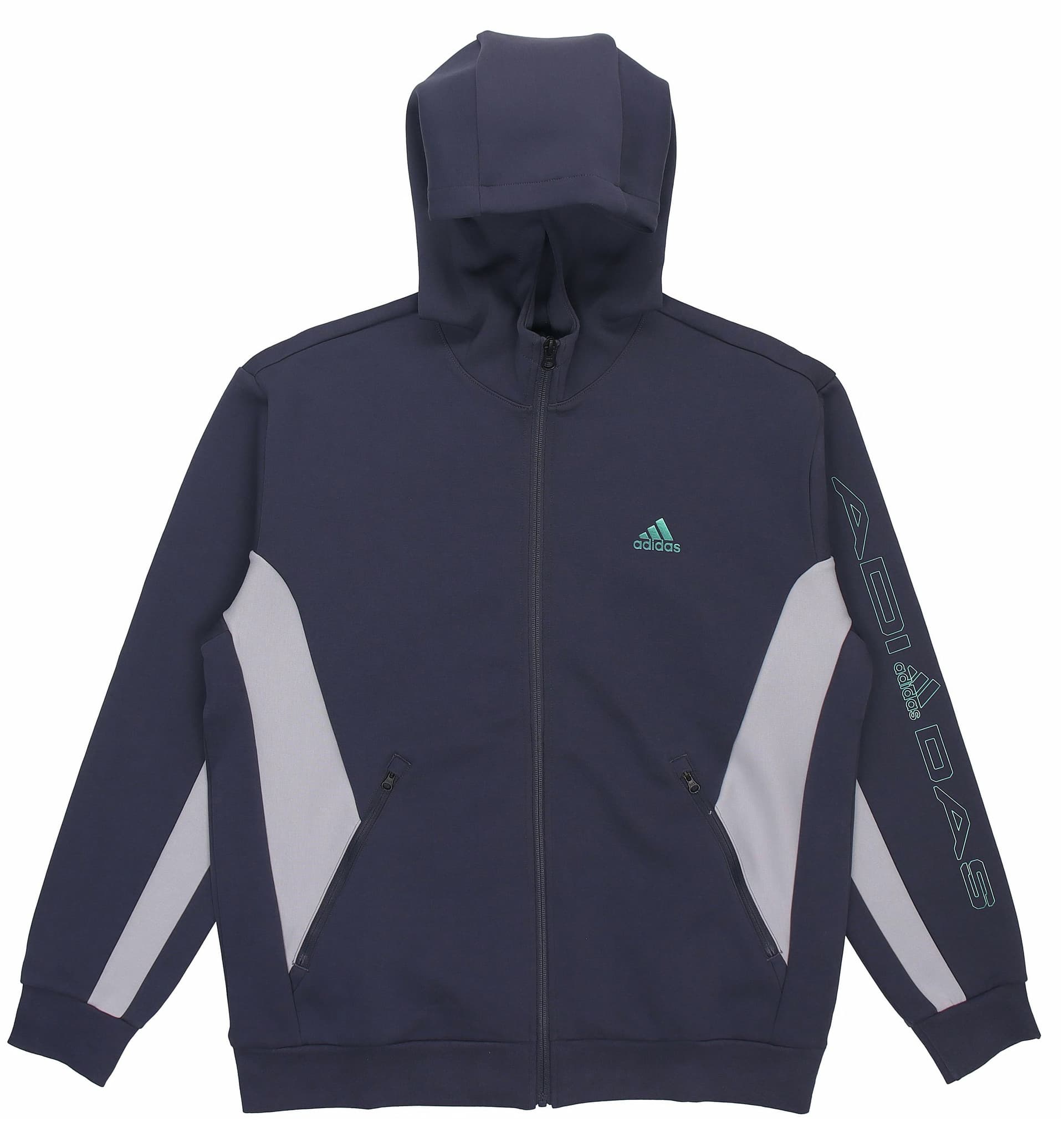 Куртка adidas St Blok Knit Hoodie Jacket Blue - изображение 1