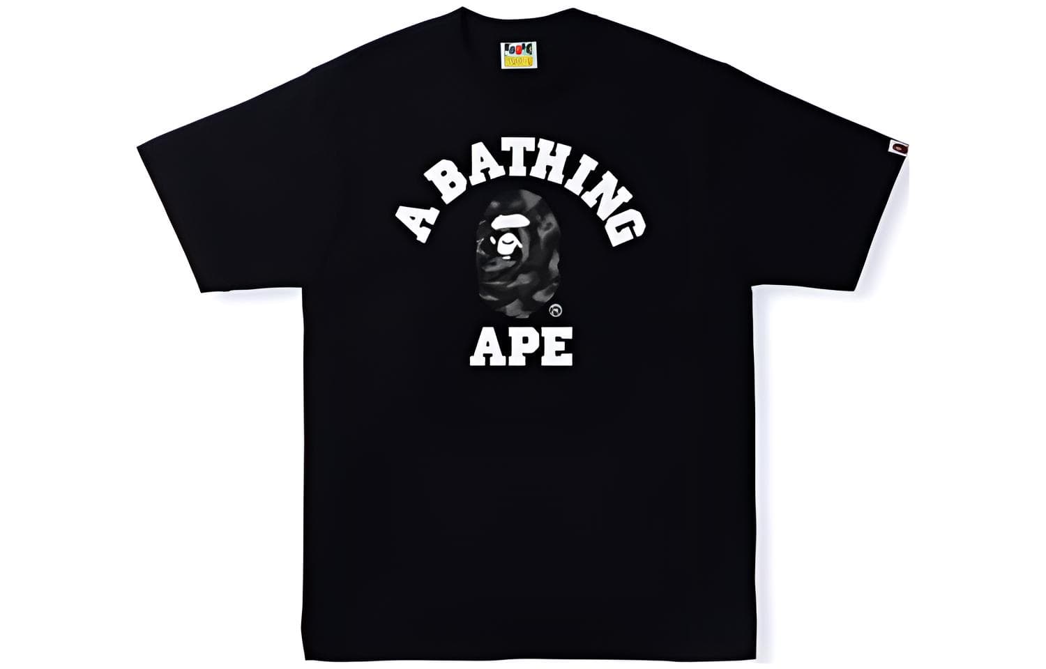 Футболка BAPE Stroke Camo College Tee LogoT - изображение 2