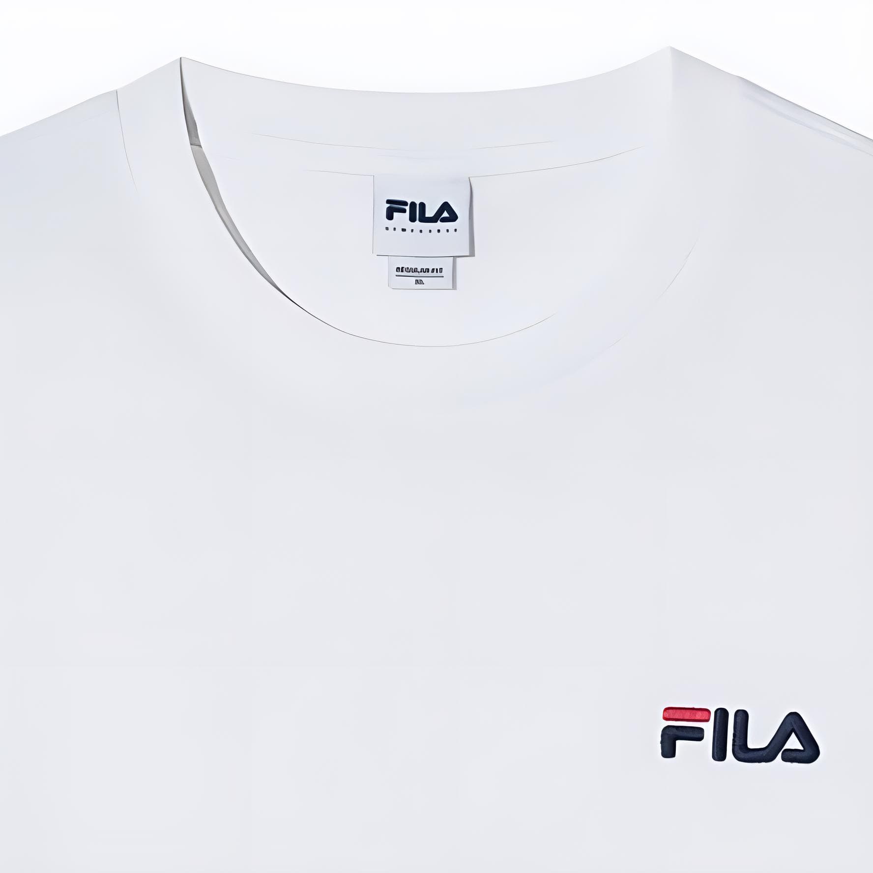 Футболка FILA Серый белый OWH Унисекс T Рубашки - изображение 3
