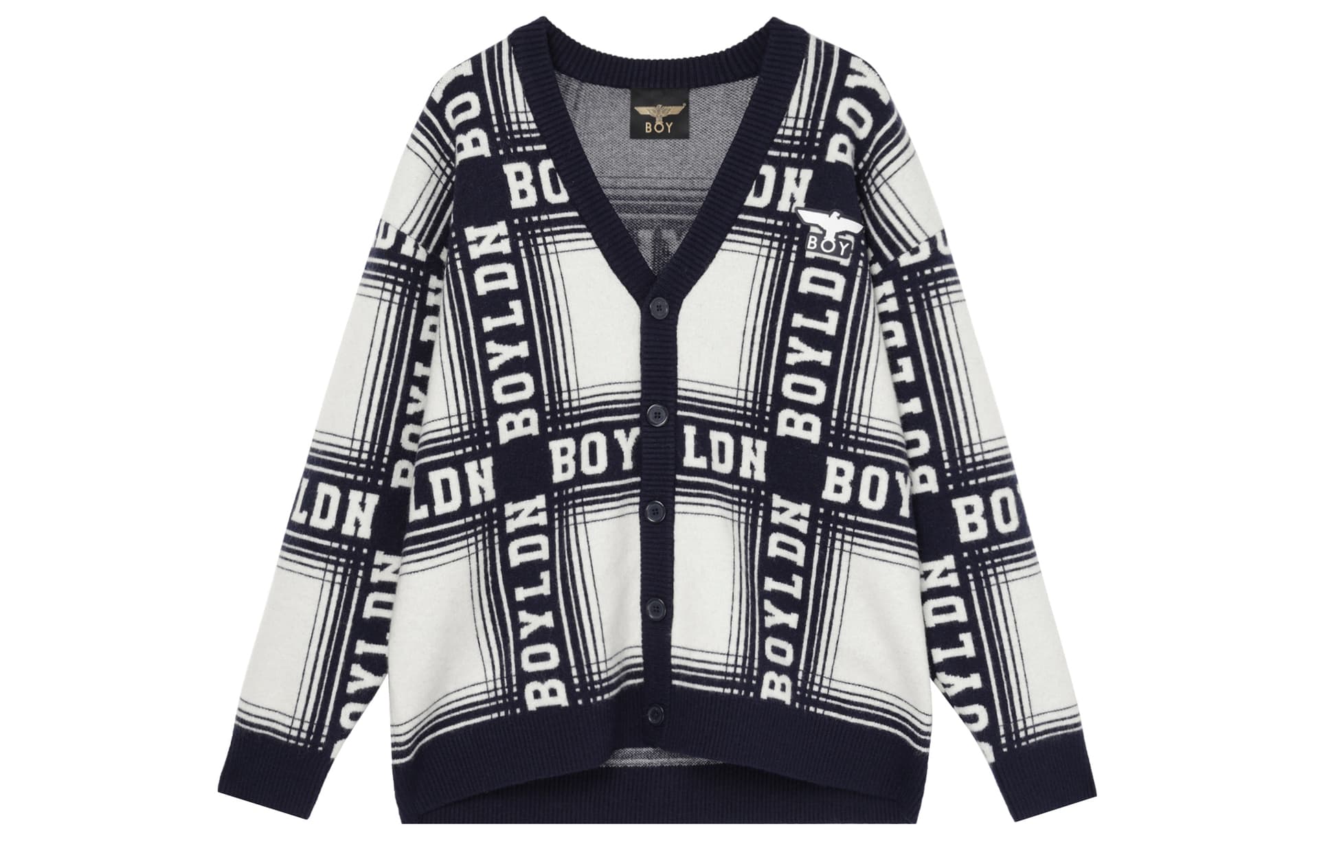 BOY LONDON Трикотаж Унисекс Синий Белый - изображение 1