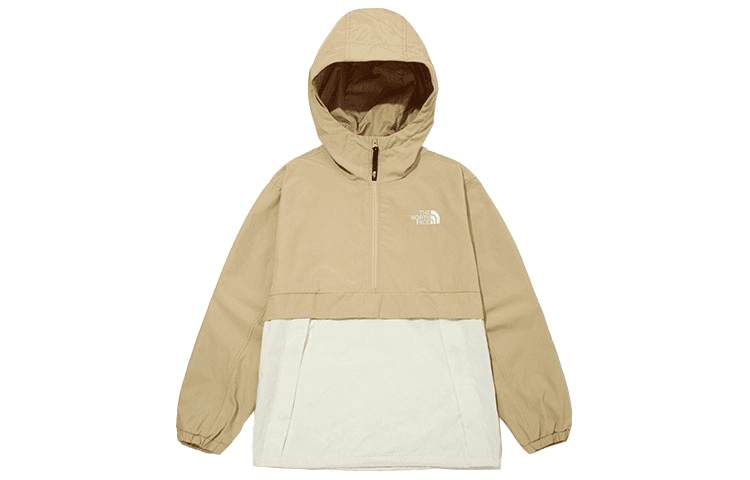 Куртка The North Face Half-Zip Colorblock Hoodie Jacket Khaki - изображение 1