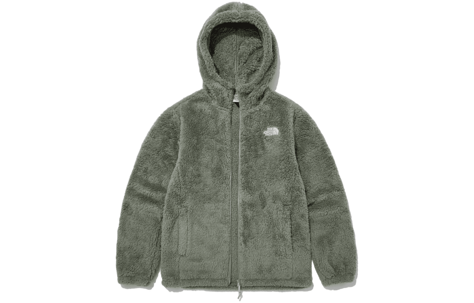 Куртка The North Face Logo Fleece Hoodie Olive - изображение 1