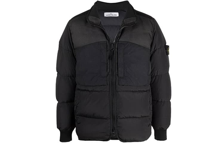 Зимняя куртка Stone Island Down Jacket Black - изображение 1