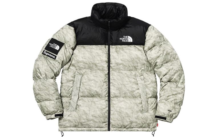 Зимняя куртка Supreme x The North Face Paper Print Nuptse Jacket - изображение 1