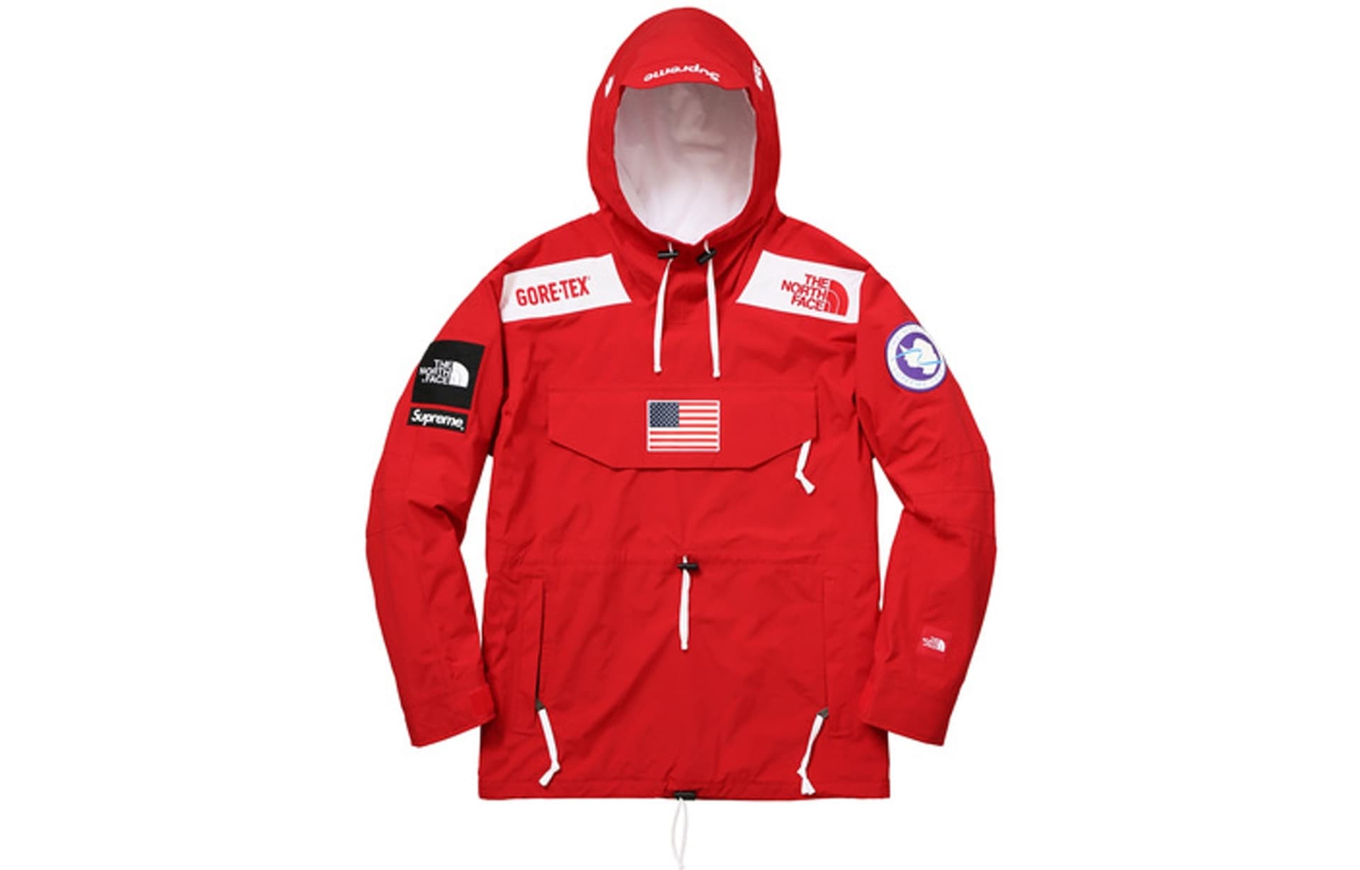 Демисезонная куртка Supreme x The North Face SS17 Red Jacket - изображение 1