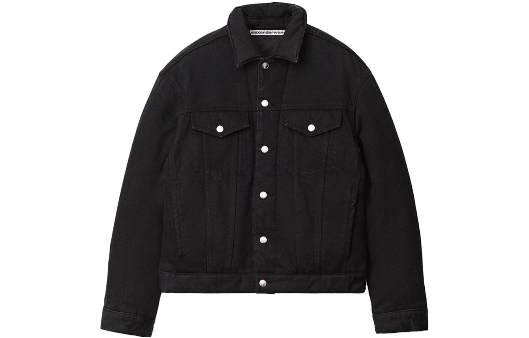 Джинсовая куртка Alexander Wang Denim Biker Jacket Black - изображение 1