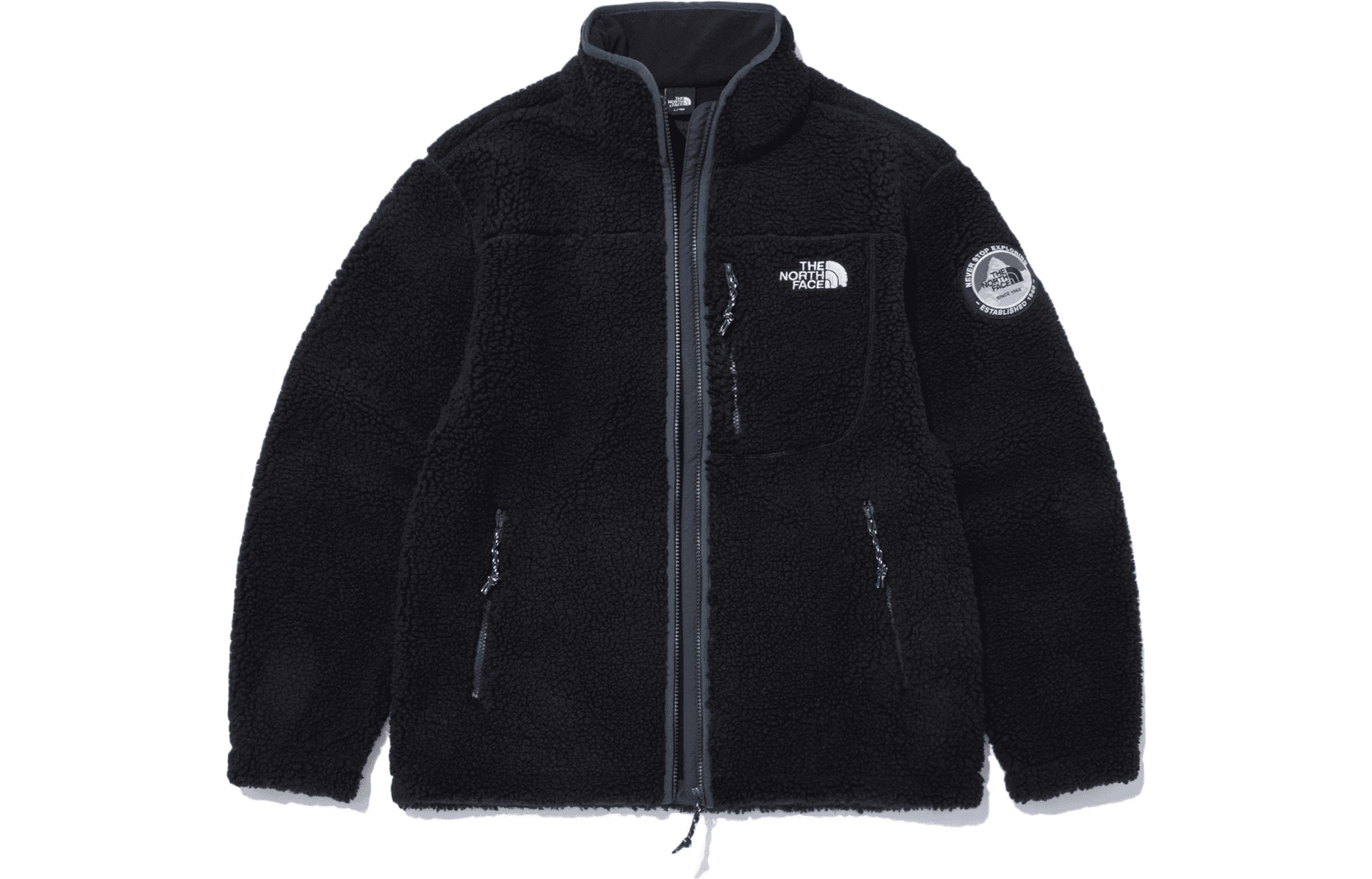 Куртка The North Face Logo Fleece Jacket Black - изображение 1