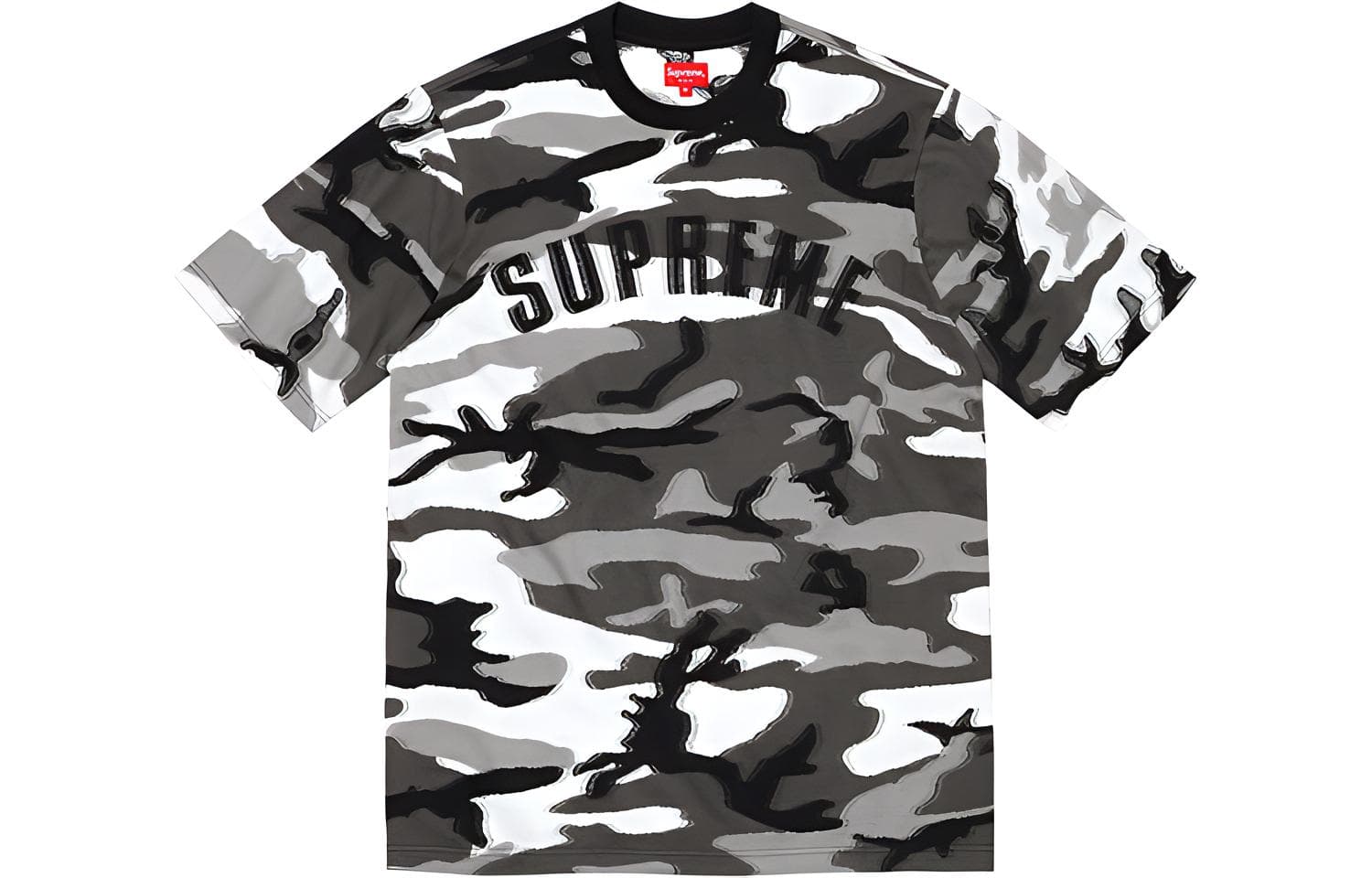 Футболка Supreme FW21 Week 8 Intarsia Camo SS Top T - изображение 3