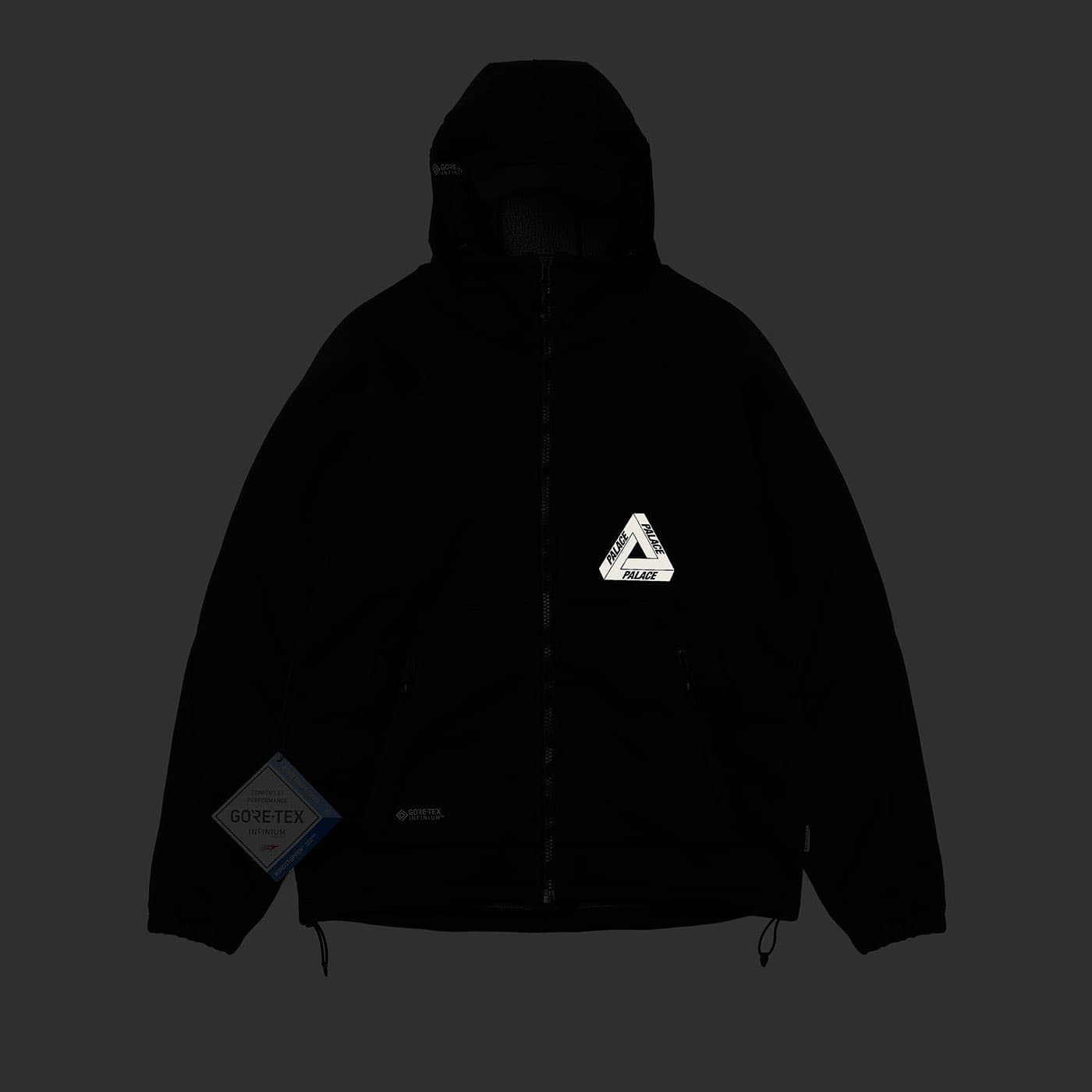 Демисезонная куртка Palace Gore-Tex Infinium Cap Jacket Black - изображение 5