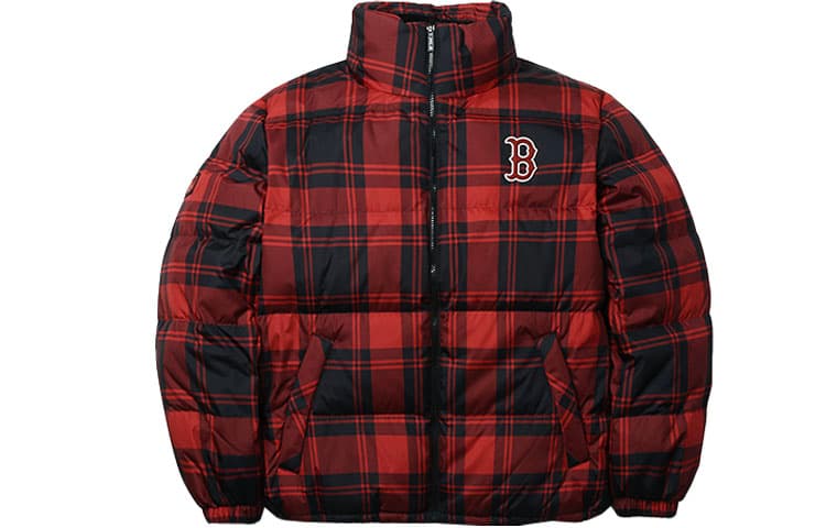Зимняя куртка MLB Boston Red Sox Plaid Down Jacket - изображение 1