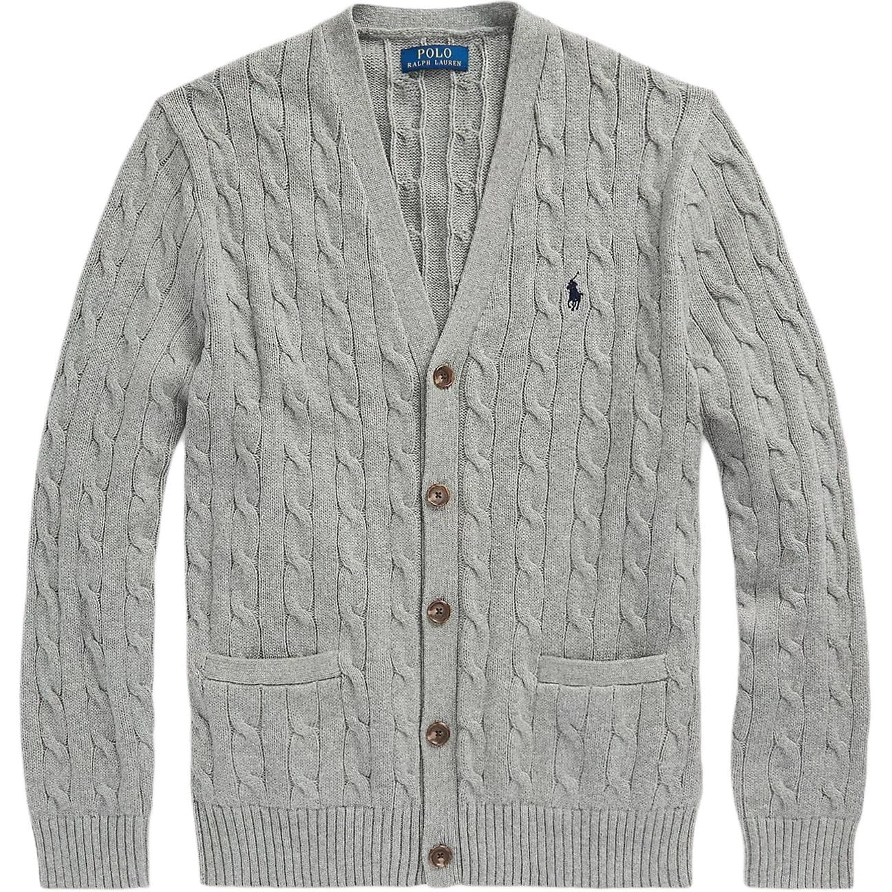 Polo Ralph Lauren FW24 Трикотаж Стандартный Размер Мужской Серый - изображение 1