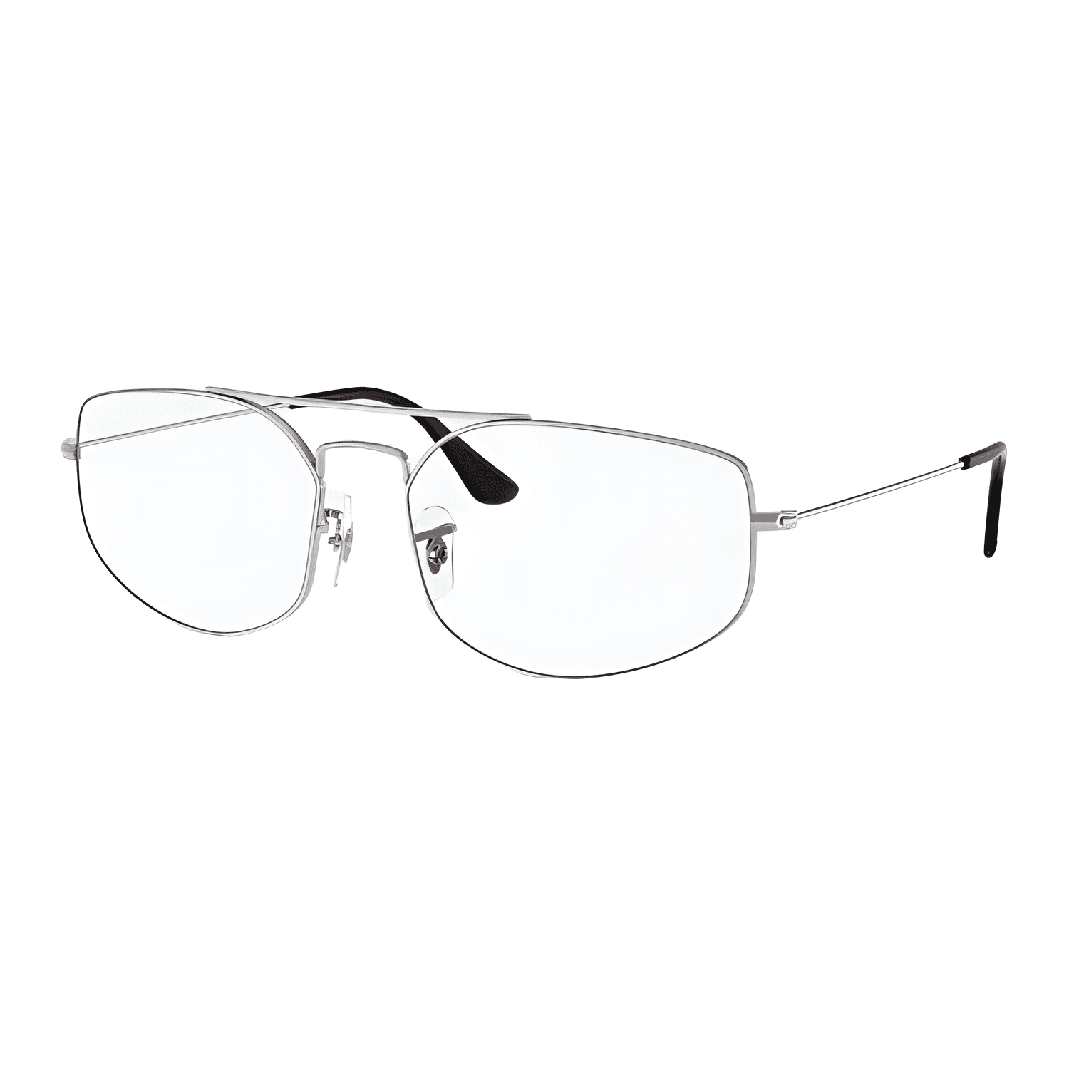 Оправа RayBan Металлические оправы для очков Aviator Унисекс Серебряные - изображение 1