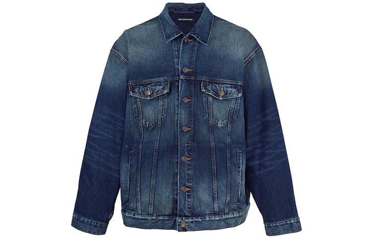 Джинсовая куртка Balenciaga SS22 Logo Denim Jacket - изображение 1