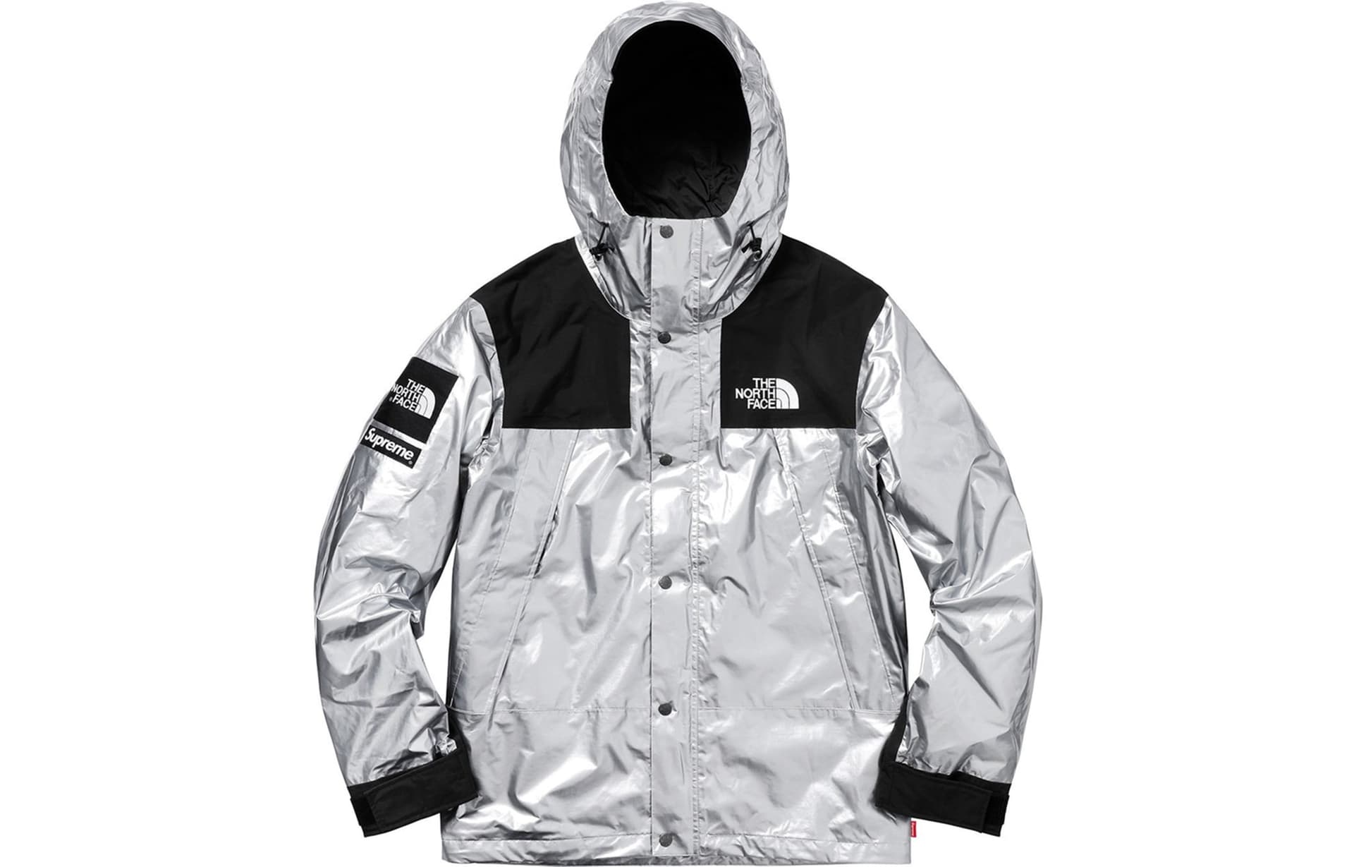 Демисезонная куртка Supreme x The North Face Metallic Jacket Silver - изображение 1