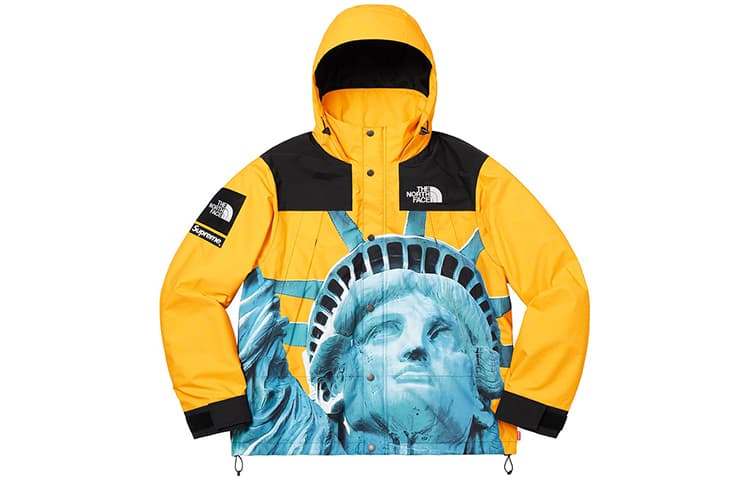 Демисезонная куртка Supreme x The North Face Statue of Liberty Jacket Yellow - изображение 1