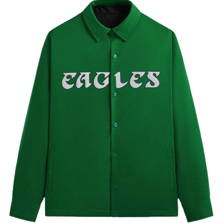 Куртка KITH x NFL FW24 Eagles Двусторонняя куртка Ginza Мужская Зеленая - изображение 1