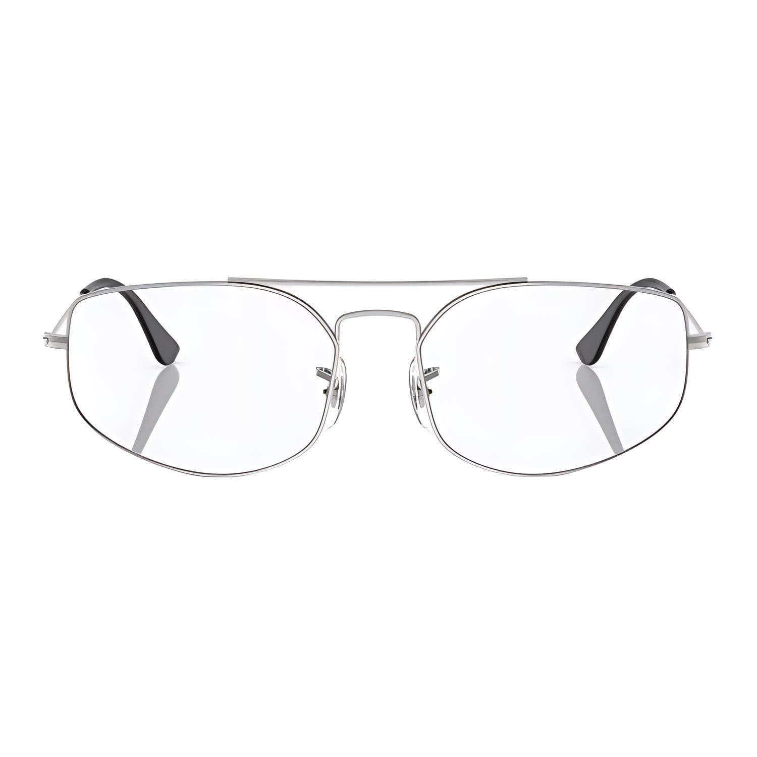 Оправа RayBan Металлические оправы для очков Aviator Унисекс Серебряные - изображение 2