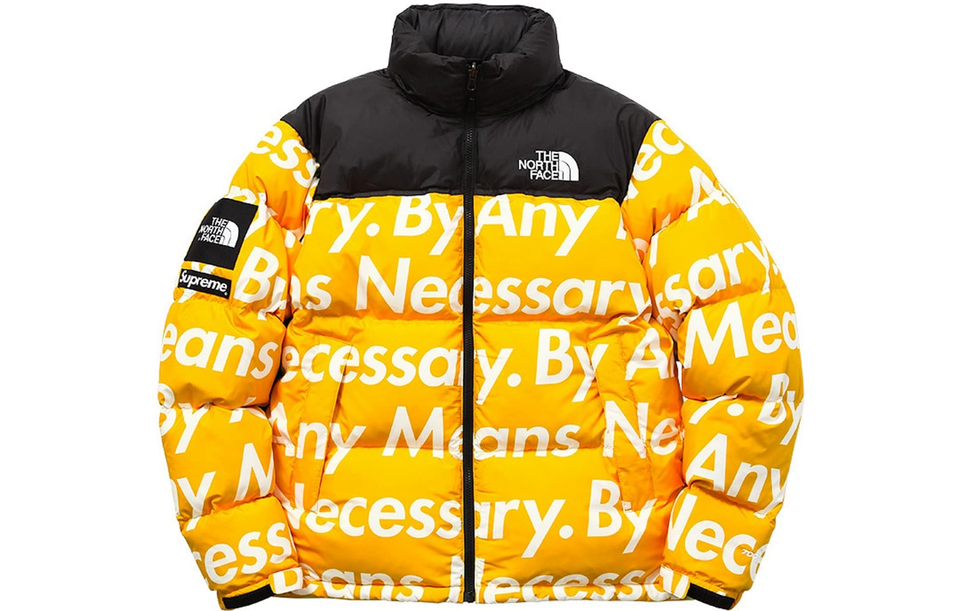 Зимняя куртка Supreme x The North Face Nuptse Jacket Yellow - изображение 1
