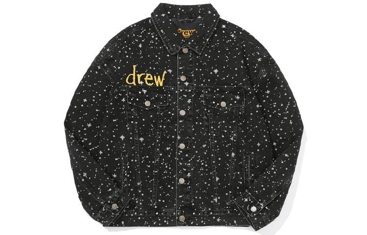 Джинсовая куртка Drew House FW21 logo Trucker Jacket - Drew Starry NightLogo - изображение 1