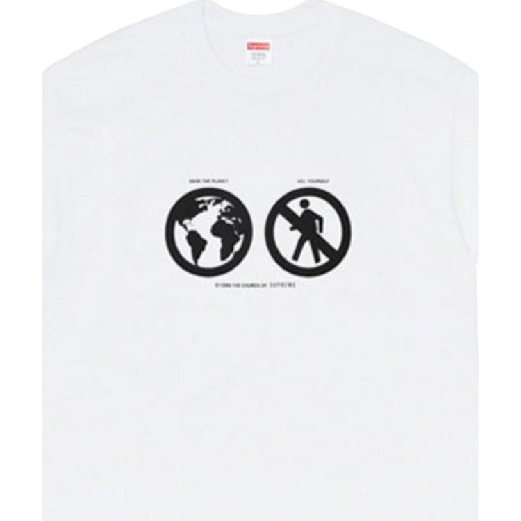 Футболка Supreme Save The Planet Tee White - изображение 2