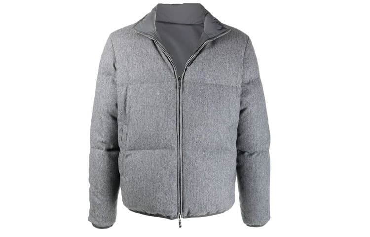 Зимняя куртка Thom Browne FW21 Reversible Down Jacket Gray - изображение 1