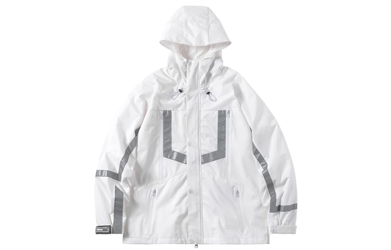 Демисезонная куртка ENSHADOWER Reflective Hooded Jacket White - изображение 1