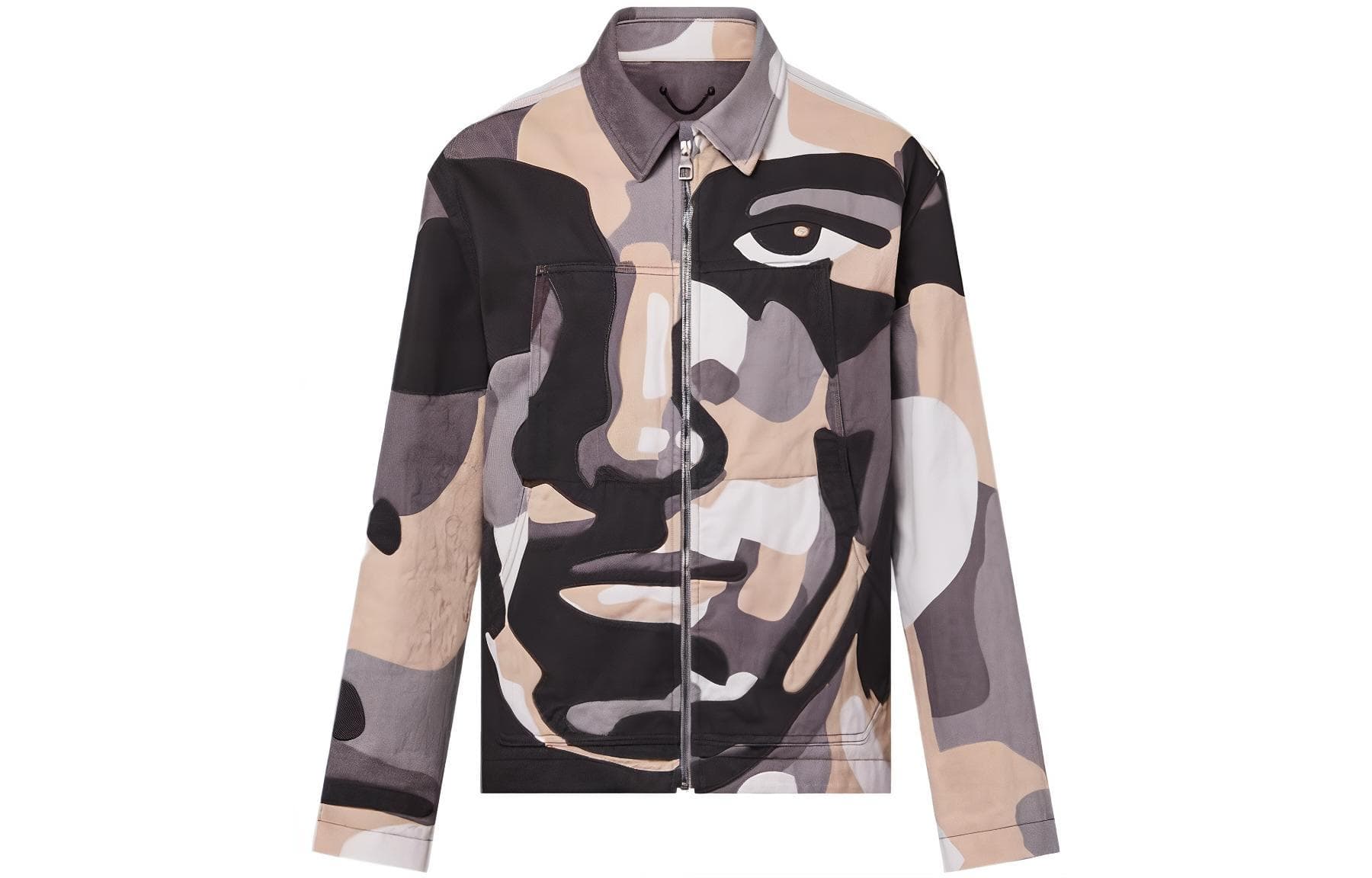 Джинсовая куртка Louis Vuitton FW23 Geometric Portrait Denim Jacket - изображение 1