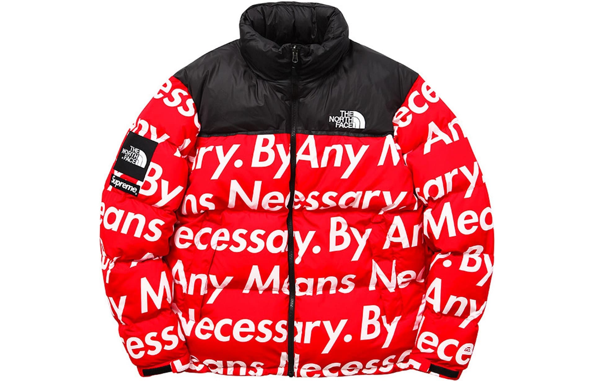 Зимняя куртка Supreme x The North Face FW15 Red - изображение 1