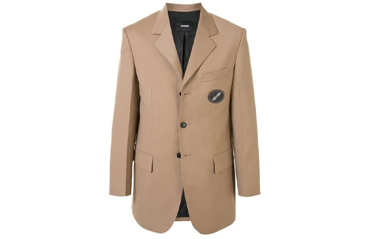 Пиджак WE11DONE FW22 V-Neck Blazer Khaki - изображение 1