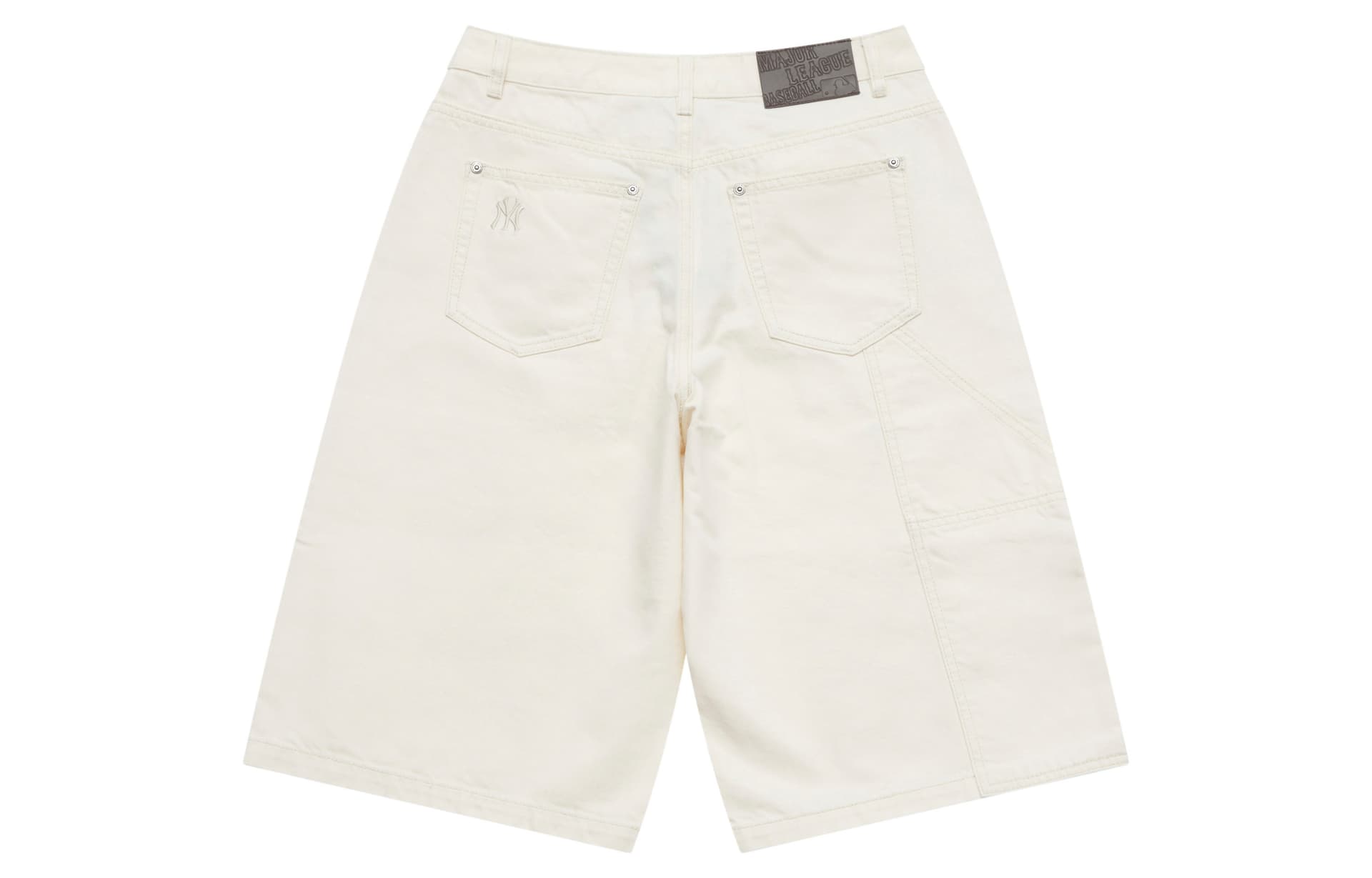 Джинсовые шорты MLB MONOGRAM SS25 Джинсовые шорты Мужские Белые - изображение 2