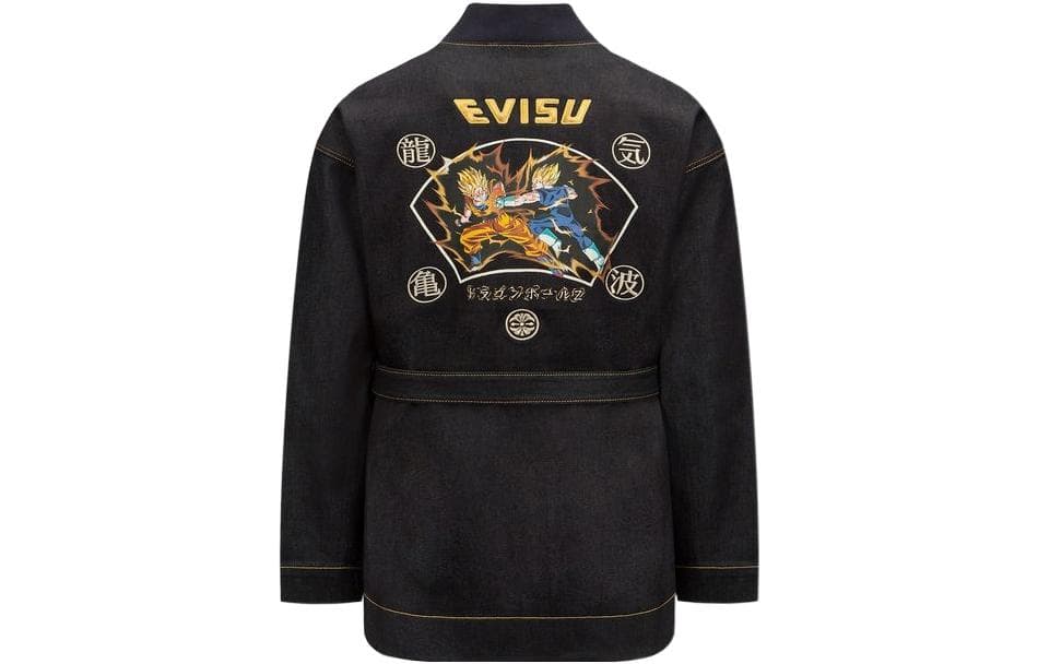 Джинсовая куртка EVISU x dragon ball z - изображение 1