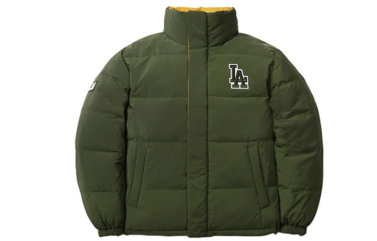 Зимняя куртка MLB Dodgers Reversible Puffer Jacket Green - изображение 1