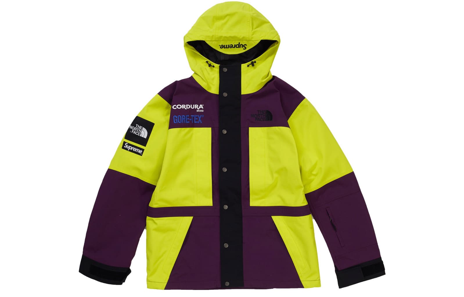 Демисезонная куртка Supreme x The North Face Expedition Jacket Sulphur - изображение 1