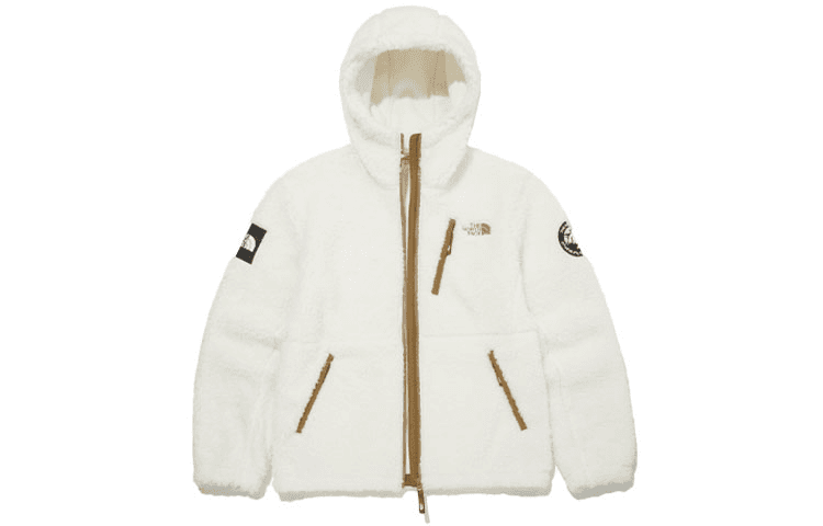 Куртка The North Face Logo Print Hoodie Jacket Off-White - изображение 1