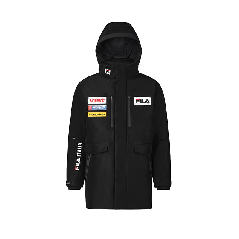 Зимняя куртка FILA SKI Пуховик Мужской Темно-Черный - изображение 1