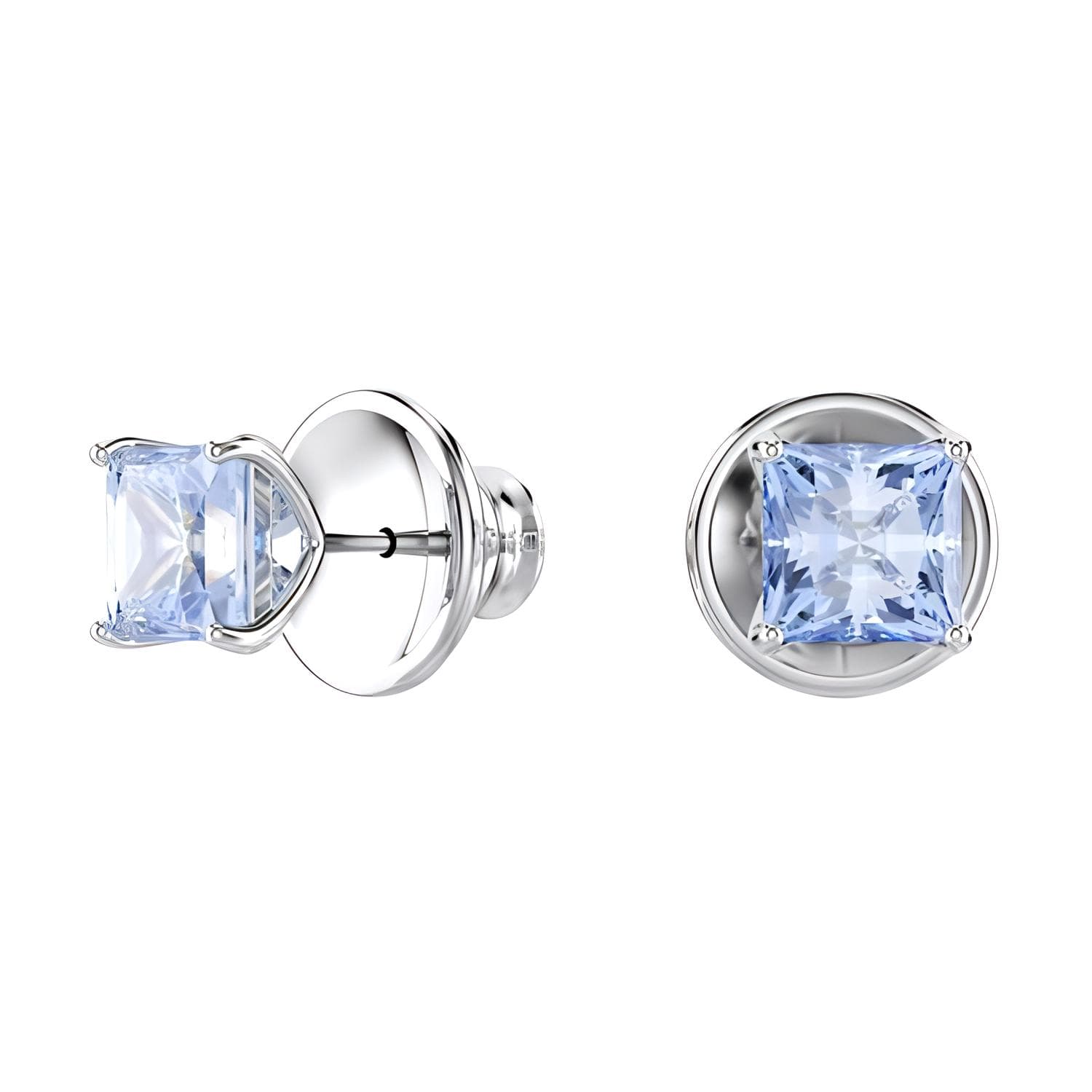 Серьги Swarovski Matrix Оригинальный дизайн Серьги-гвоздики Унисекс Синие - изображение 2