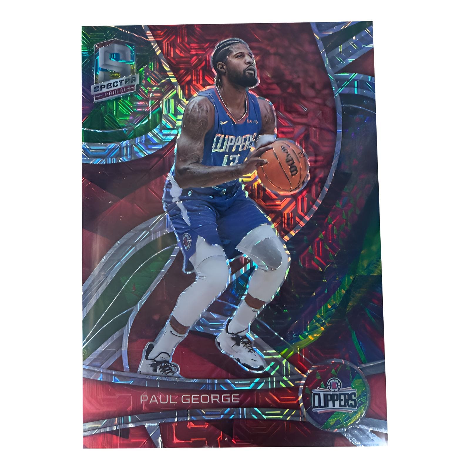 Коллекционные карточки PANINI 2021 2022 Spectra Spectrum Павл Джордж Перец Щипчики Змеиная кожа 17 25 Штученый Mojo Fold Спортивные карты 1 шт - изображение 1