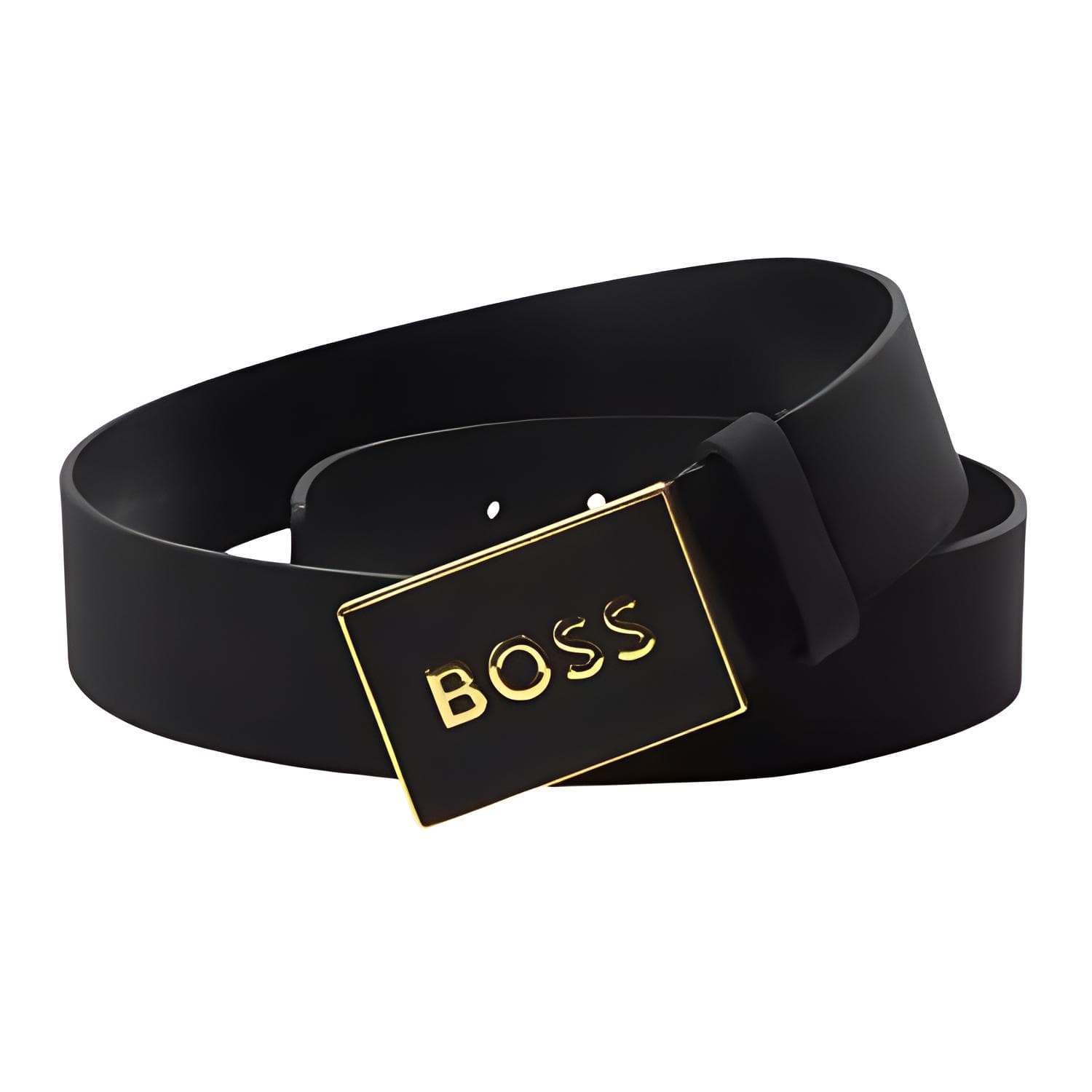 Ремень HUGO BOSS Ремни из коровьей кожи Мужской Черный Ширина 3,8 см - изображение 1