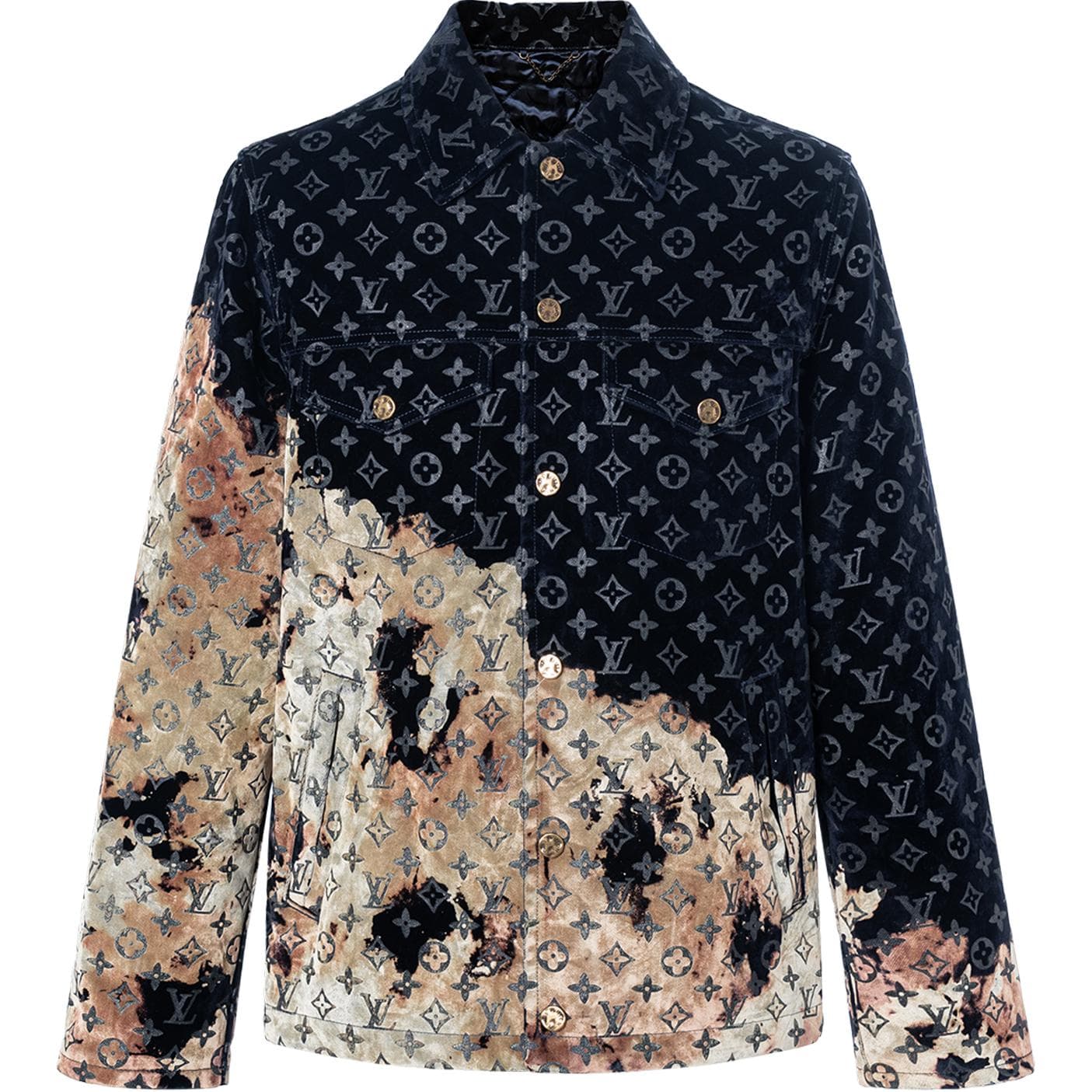 Джинсовая куртка Louis Vuitton SS24 Cloud Print Denim Jacket - изображение 1