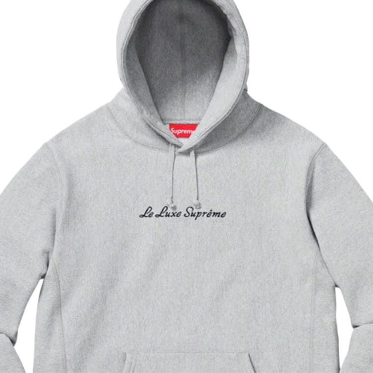 Кофта Supreme Le Luxe Hooded Sweatshirt Heather Grey - изображение 2